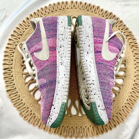 Nike Air Force 1 Crater Flyknit Purple Sneakers Women’s 11.5 / Men’s 10 - Picture 7 of 13